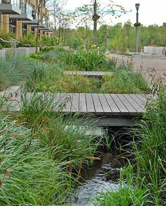 parking lot bioswale - WestmountMag.ca