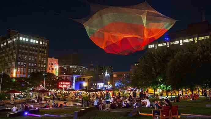 Les Jardins Gamelin, Quartier des spectacles - Photo : Martine Doyon - WestmountMag.ca