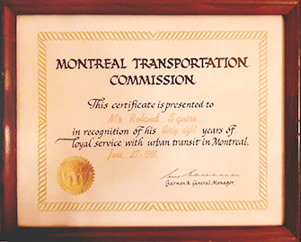 transit retirement certificate