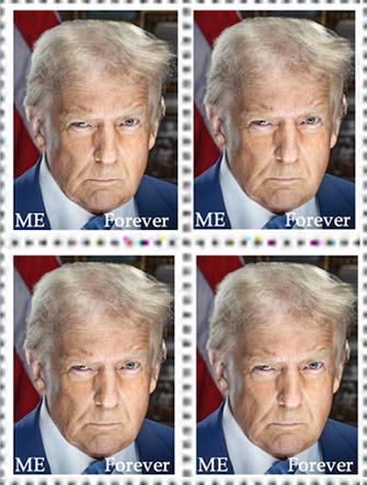 Presidential Portrait four stamps